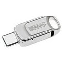 MyMEDIA USB-Stick MyDual USB Drive silber 64 GB