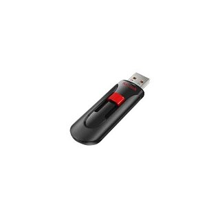 SanDisk USB-Stick Cruzer Glide schwarz, rot 32 GB