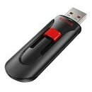 SanDisk USB-Stick Cruzer Glide schwarz, rot 32 GB