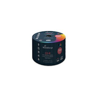 50 MediaRange CD-R 700 MB bedruckbar