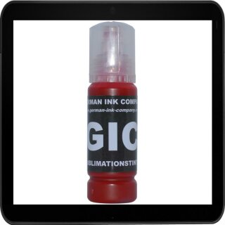 GIC - Hitzetransfertinte | Sublimationstinte 70ml Light Magenta für Ecotank Drucker