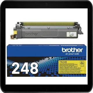 TN-248Y Yellow Brother Lasertoner mit ca. 1.000 Seiten Druckleistung