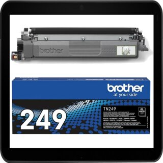 TN-249BK Black Brother Lasertoner mit ca. 4.500 Seiten Druckleistung