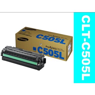 CLT-C505L - cyan - Samsung Toner mit ca. 3.500 Seiten Druckleistung nach ISO lt. Hersteller - SU035A