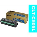CLT-C505L - cyan - Samsung Toner mit ca. 3.500 Seiten...