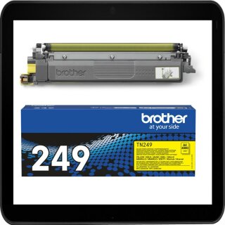 TN-249Y Yellow Brother Lasertoner mit ca. 4.000 Seiten Druckleistung