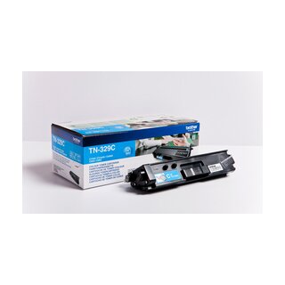 TN-329C - cyan - Brother Lasertoner mit 6.000 Seiten Druckleistung nach ISO