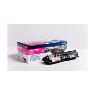 TN-329M - magenta - Brother Lasertoner mit 6.000 Seiten Druckleistung nach ISO