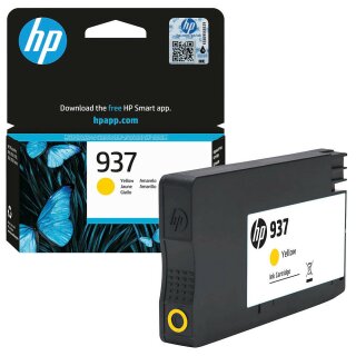 HP937 Yellow HP Druckerpatrone mit ca.800 Seiten Druckleistung - 4S6W4NE