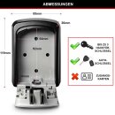 Master Lock® 5401EURD Schlüsseltresor grau Zahlenschloss