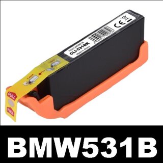 CLI-531BK Schwarz Best Price Ersatzrpatrone mit 9,4ml Füllmenge - ersetzt 6118C001AA