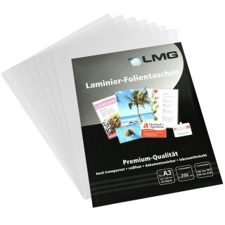 A3 LMG 25 Blatt glänzende Laminierfolien - 250 micron