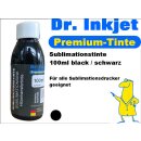 Dr.Inkjet 100ml Black Sublimationstinte für Textildruck, Transferdruck, Sublimation Ink kompatibel für Brother, Epson, Ricoh, Roland, Mimaki, Mutoh usw.
