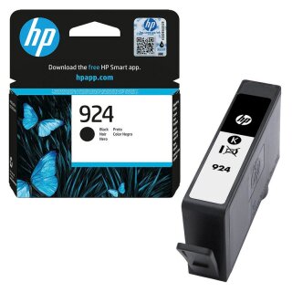 HP924 schwarze HP Druckerpatrone m. ca. 500 Seiten Druckleistung - 4K0U6NE