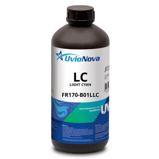 InkTec UvioNova FR170 - Lightcyan 1 Liter Flasche - UV LED Tinte