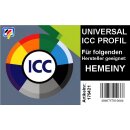 Universal ICC Profil kompatibel zu HEMEINY Sublimationstinten für 4 Farbdrucker - USB - Stick