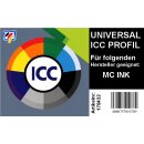 Universal ICC Profil kompatibel zu McInk Sublimationstinten für 4 Farbdrucker - USB - Stick