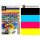 1000ml  TiDis Universal Nachfülltinte für Brother Drucker - 400ml schwarz und je 200ml cyan, magenta, yellow