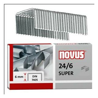 novus Heftklammern 24/6 SUPER 10.000 St.