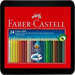 FABER-CASTELL Farbstifte Colour GRIP im 24er Spar Pack