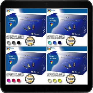 504 Multipack TiDis Recycling Rainbowkit mit ca. 7.900 Seiten Druckleistung - ersetzt CLT-BCMY504S/ELS - black - cyan - magenta - yellow -