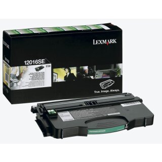 12016SE - Schwarz - Original Lexmark Toner mit 2.000 Seiten Druckleistung nach Iso