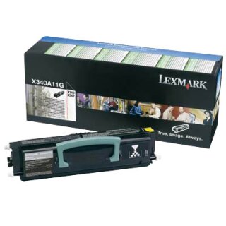 X340A11G - Schwarz - Original Lexmark Toner mit 2.500 Seiten Druckleistung nach Iso