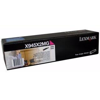 X945X2MG - Magenta - Original Lexmark Toner mit 22.000 Seiten Druckleistung nach Iso