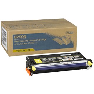 SO51124 - gelb - Original Epson Toner mit 9.000 Seiten Druckleistung nach Iso