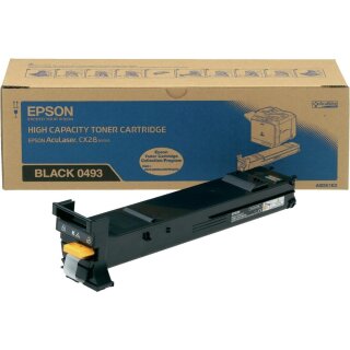 SO50493 - schwarz - Original Epson Toner mit 8.000 Seiten Druckleistung nach Iso