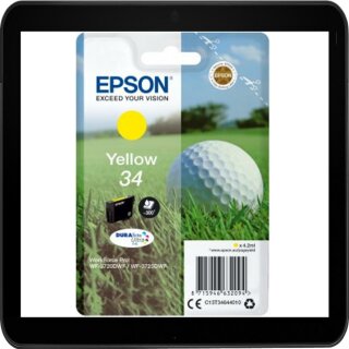 T3464 Epson Druckerpatrone yellow mit 300 Seiten Drucleistung nach Iso