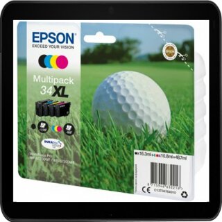 T3476 Epson Multipack mit 4 XL Patronen, je 1x schwarz, cyan, magenta und yellow