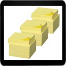 5,1 x 3,8cm | Post-it® Haftnotizen gelb - 12...