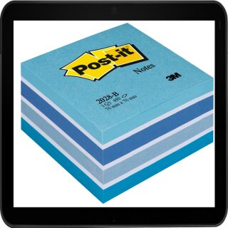 7,6  x 7,6 cm - Post-it® Haftnotizen farbsortiert