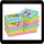 4,8 x 4,8 cm - Post-it® Super Sticky Haftnotizen farbsortiert