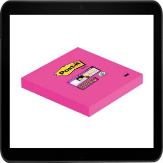 7,6 x 7,6 cm - Post-it® Super Sticky Haftnotizen rosa