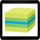 5,1 x 5,1 cm - Post-it® Mini Haftnotizen farbsortiert