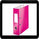 LEITZ WOW Ordner 8,0 cm pink-metallic