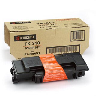 TK310 - schwarz - Original Kyocera Toner mit 12.000 Seiten Druckleistung nach Iso