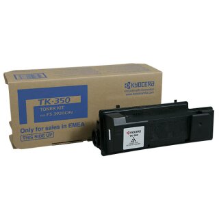 TK350 - schwarz - Original Kyocera Toner mit 15.000 Seiten Druckleistung nach Iso