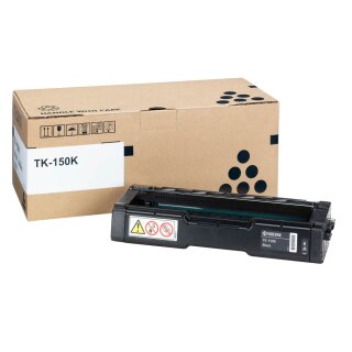 TK150K - schwarz - Original Kyocera Toner mit 8.000 Seiten Druckleistung nach Iso