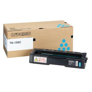 TK150C - cyan - Original Kyocera Toner mit 8.000 Seiten Druckleistung nach Iso