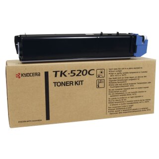 TK520C - cyan - Original Kyocera Toner mit 4.000 Seiten Druckleistung nach Iso