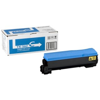 TK560C - cyan - Original Kyocera Toner mit 9.000 Seiten Druckleistung nach Iso