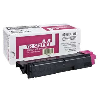 TK580M - magenta - Original Kyocera Toner mit 2.800 Seiten Druckleistung nach Iso