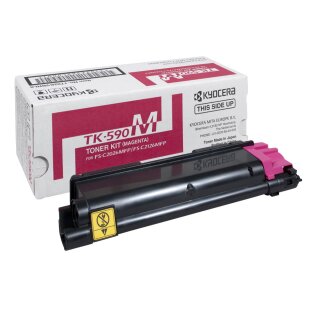 TK590M - magenta - Original Kyocera Toner mit 5.000 Seiten Druckleistung nach Iso