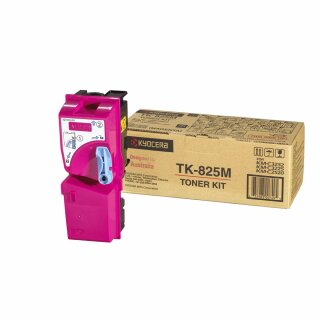 TK825M - magenta - Original Kyocera Toner mit 7.000 Seiten Druckleistung nach Iso