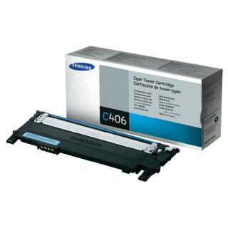 ST984A - CLTC406S - cyan - Original Samsung Toner mit 1.000 Seiten Druckleistung nach Iso - CLP360