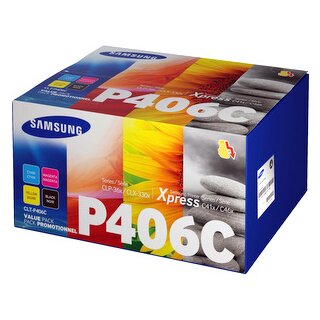 CLTP406C - Rainbowkit - Original Samsung Multipack mit je 1 B/C/M/Y - CLP360