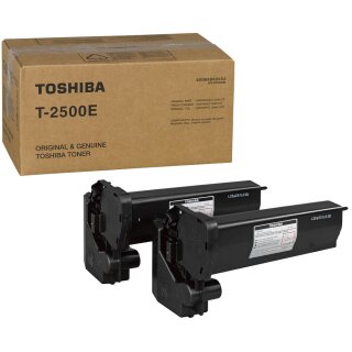 T-2500E - schwarz - Original Toshiba Toner mit 2x 3.500 Seiten Druckleistung nach Iso